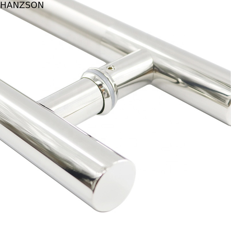 Cam Kapı H Şekli 38mm 32mm 25mm Dia için Paslanmaz Çelik Çekme Kapı Kolu