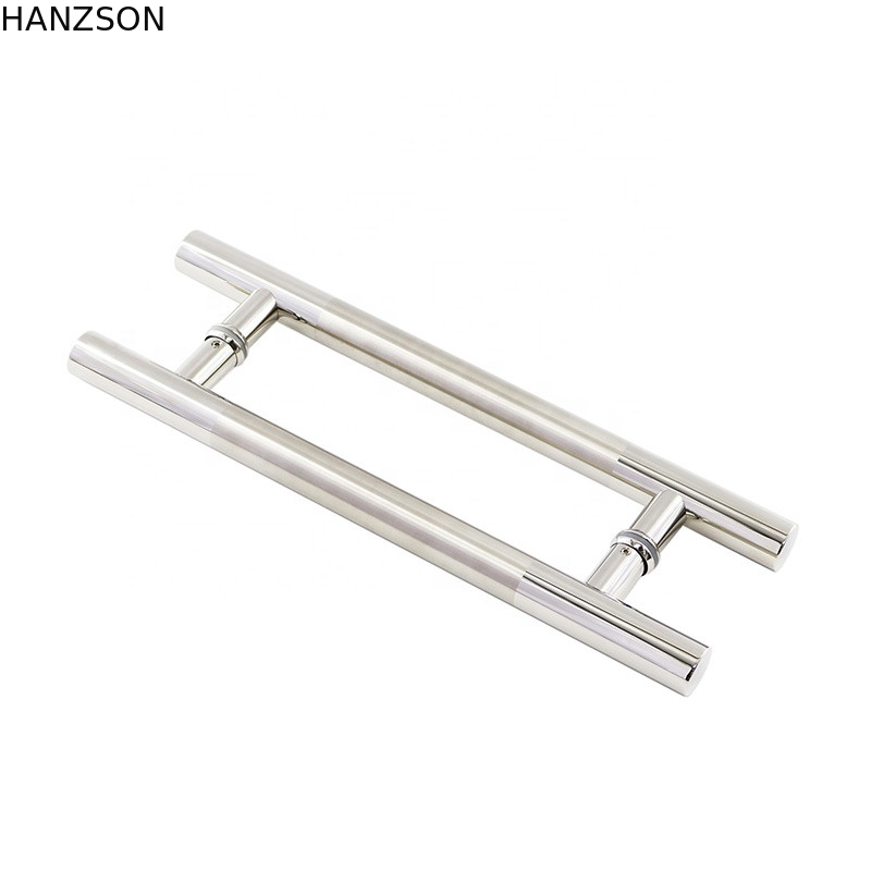 Cam Kapı H Şekli 38mm 32mm 25mm Dia için Paslanmaz Çelik Çekme Kapı Kolu
