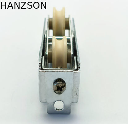 Plastik Kapak Alüminyum Sürgülü Kapı Makaraları 1.2mm Demir Sac Malzemesi OEM